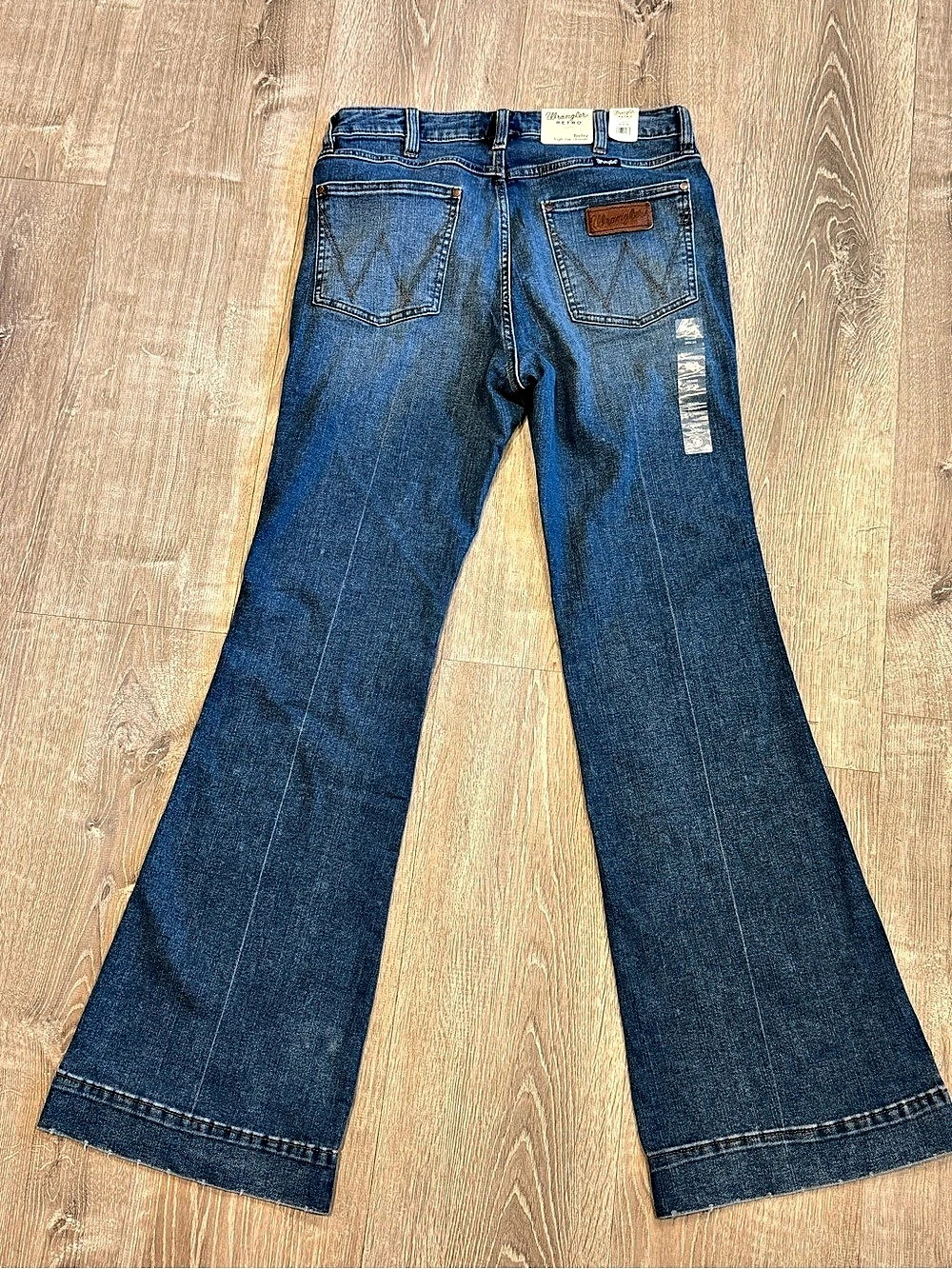 Wrangler Retro Bailey High Rise Trouser Jean Retro High Rise Flare Jeans Blue 30